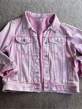 Vervet pink denim jacket sz medium